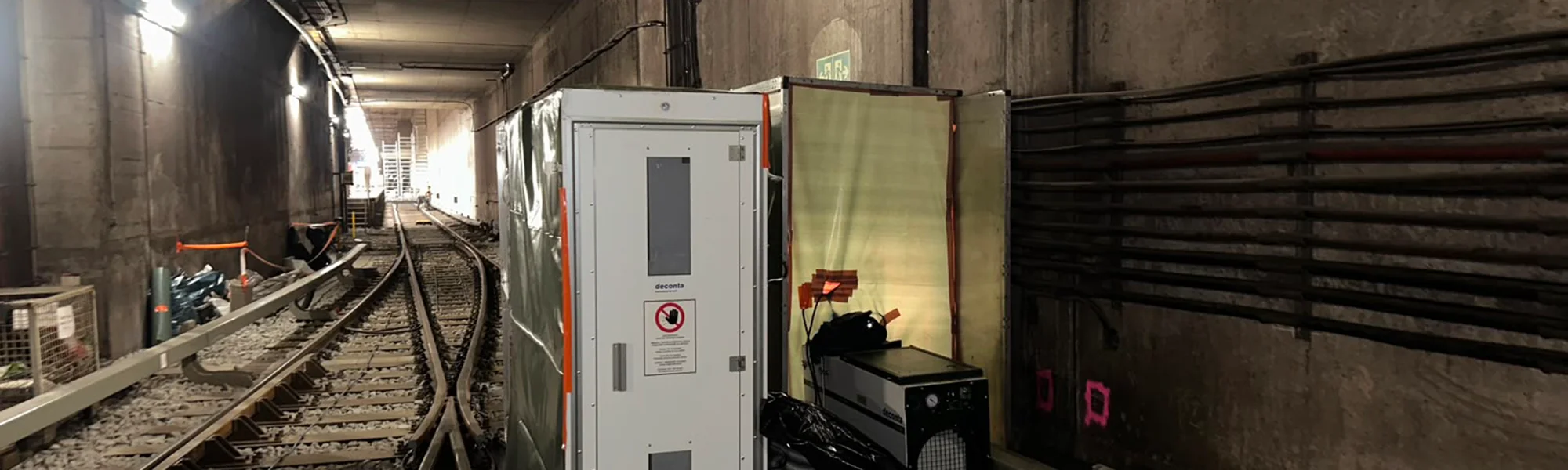 Technikraum während einer Sanierungsmaßnahme